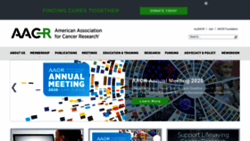 What Aacr.org website looked like in 2020 (4 years ago)