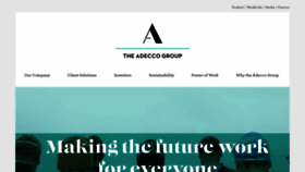 What Adeccogroup.com website looked like in 2020 (4 years ago)
