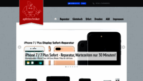 What Apfeltechniker.de website looked like in 2020 (4 years ago)