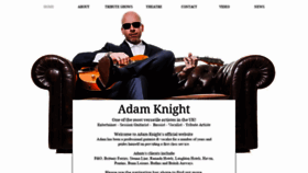 What Adamknightlive.com website looked like in 2020 (4 years ago)