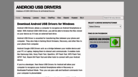 What Androidusbdrivers.com website looked like in 2020 (4 years ago)