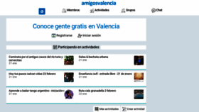 What Amigosvalencia.com website looked like in 2020 (4 years ago)
