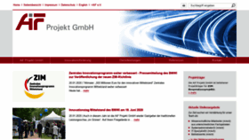 What Aif-projekt-gmbh.de website looked like in 2020 (6 years ago)