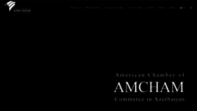 What Amcham.az website looked like in 2020 (4 years ago)