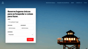 What Airbnb.com.br website looked like in 2020 (4 years ago)