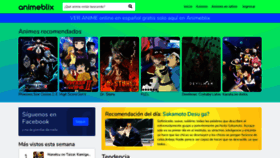 What Animeblix.com website looked like in 2020 (4 years ago)