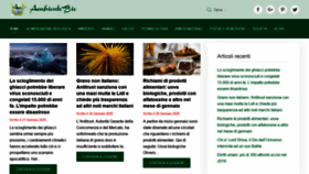 What Ambientebio.it website looked like in 2020 (4 years ago)