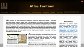 What Atlasfontium.pl website looked like in 2020 (4 years ago)