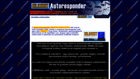 What Autoresponder.hu website looked like in 2020 (4 years ago)