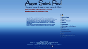 What Aquasaintpaul.fr website looked like in 2020 (4 years ago)