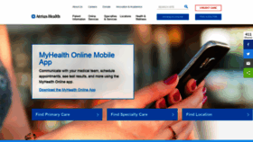 What Atriushealth.org website looked like in 2020 (4 years ago)