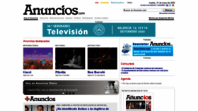 What Anuncios.com website looked like in 2020 (4 years ago)