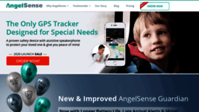 What Angelsense.com website looked like in 2020 (4 years ago)