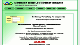 What Auktool.de website looked like in 2020 (4 years ago)