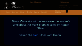 What Andres-restaurant.de website looked like in 2020 (4 years ago)