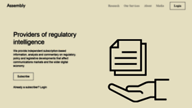 What Assemblyresearch.co.uk website looked like in 2020 (4 years ago)