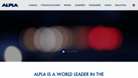 What Alpla.com website looked like in 2020 (4 years ago)