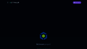 What Actinium.org website looked like in 2020 (4 years ago)