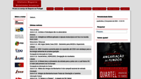 What Ammagazine.pt website looked like in 2020 (6 years ago)