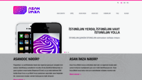 What Asanimza.az website looked like in 2020 (4 years ago)