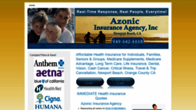 What Azonicinsurance.com website looked like in 2020 (4 years ago)