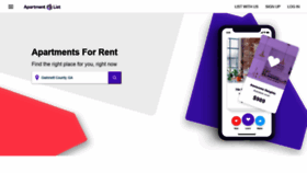 What Apartmentlist.com website looked like in 2020 (4 years ago)