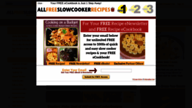 What Allfreeslowcookerrecipes.com website looked like in 2020 (4 years ago)