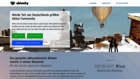 What Abiunity.de website looked like in 2020 (4 years ago)
