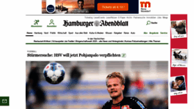 What Abendblatt.de website looked like in 2020 (4 years ago)