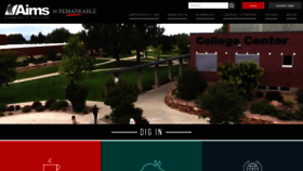 What Aims.edu website looked like in 2020 (5 years ago)