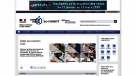 What Ac-creteil.fr website looked like in 2020 (4 years ago)