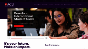 What Acu.edu.au website looked like in 2020 (4 years ago)