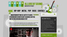What Allureofsound.com website looked like in 2020 (4 years ago)