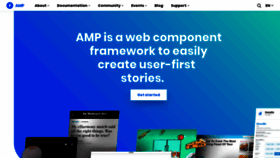 What Ampproject.net website looked like in 2020 (4 years ago)