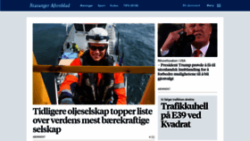 What Aftenbladet.no website looked like in 2020 (4 years ago)