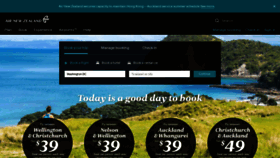 What Airnewzealand.co.nz website looked like in 2020 (5 years ago)