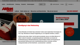 What Aktion-mensch.de website looked like in 2020 (4 years ago)