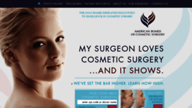 What Americanboardcosmeticsurgery.org website looked like in 2020 (4 years ago)