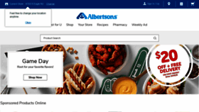 What Albertsons.com website looked like in 2020 (4 years ago)