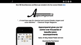 What Appcompanist.com website looked like in 2020 (4 years ago)