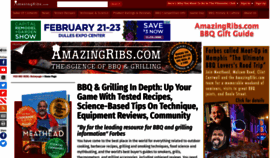 What Amazingribs.com website looked like in 2020 (4 years ago)