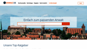 What Anwalt.de website looked like in 2020 (4 years ago)