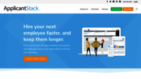 What Applicantstack.com website looked like in 2020 (4 years ago)