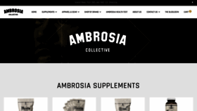 What Ambrosiacollective.com website looked like in 2020 (4 years ago)