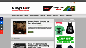 What Adogslove.com website looked like in 2020 (4 years ago)