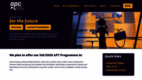 What Apcprogramme.co.za website looked like in 2020 (4 years ago)