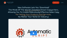What Automaticscript.com website looked like in 2020 (4 years ago)