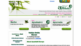What Ayushakti.eu website looked like in 2020 (4 years ago)