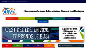 What Arvi-mobilite.fr website looked like in 2020 (4 years ago)