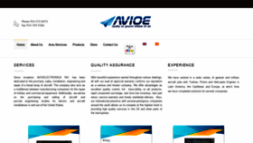 What Avioelectronica.com website looked like in 2020 (4 years ago)